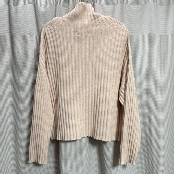 Tavi Noir Alpine Mock Neck Sweater Blush Pink SZ S neutral cropped oversized EUC - Picture 6 of 7